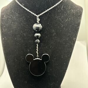 Silver & Black Disney Necklace